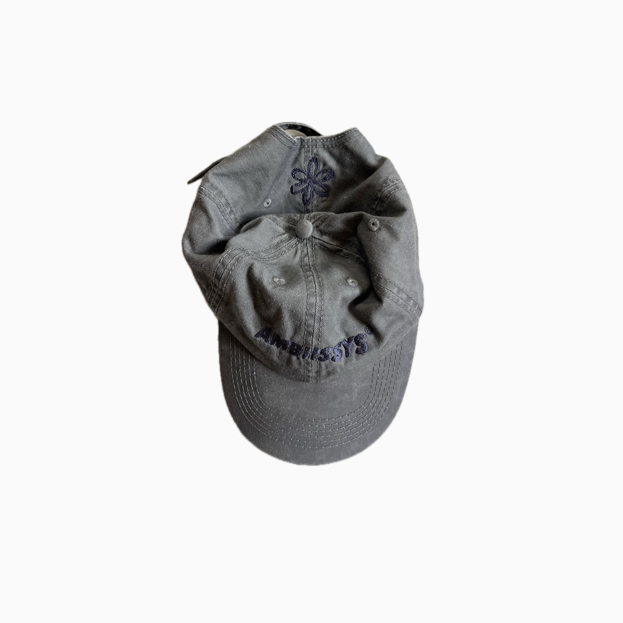 AMBIISSYS WASHED GREY DENIM CAP