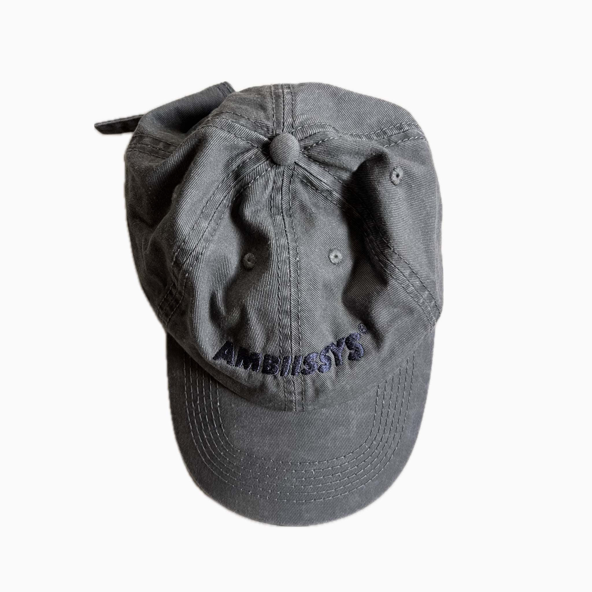AMBIISSYS WASHED GREY DENIM CAP