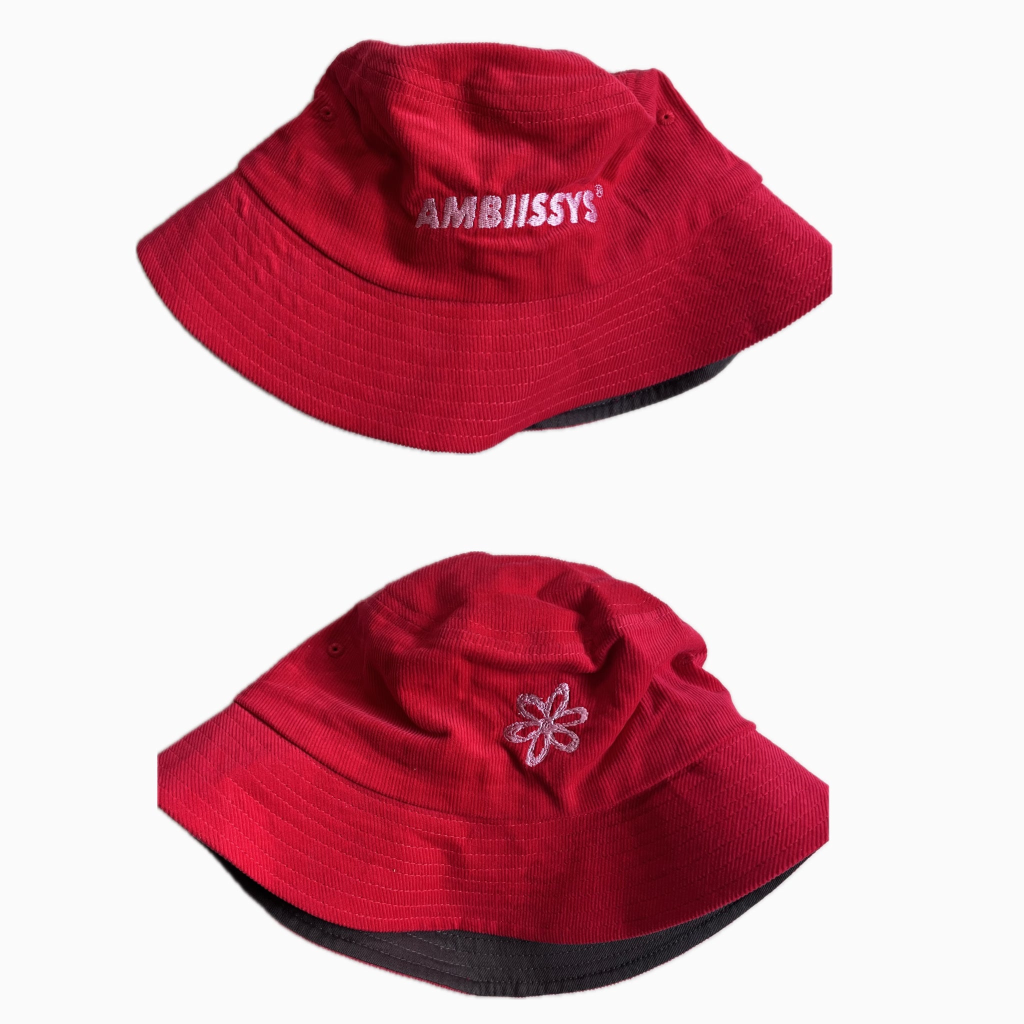 AMBIISSYS RED CORDUROY HAT
