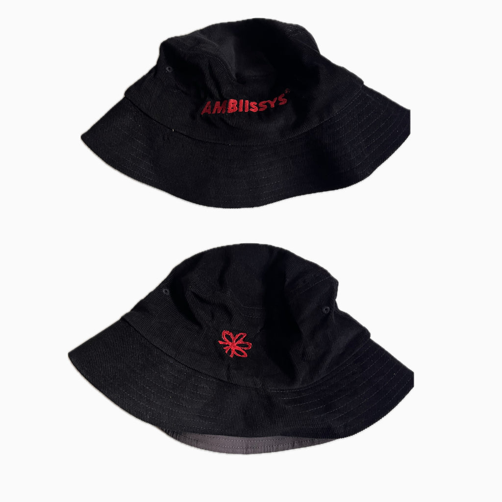 AMBIISSYS BLACK CORDUROY HAT